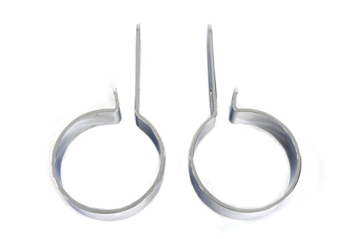 V-Twin Manufacturing Chrome 3 Muffler Hanger Clamp Set - additional view 2