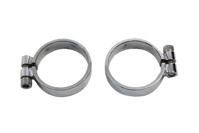 V-Twin Manufacturing Chrome Allen Type Exhaust Clamp Set