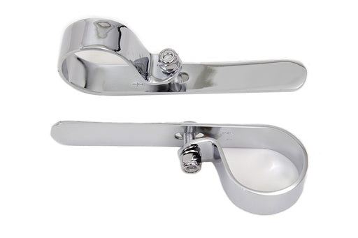 V-Twin Manufacturing Chrome 1-3/4 Exhaust "P" Clamp Set