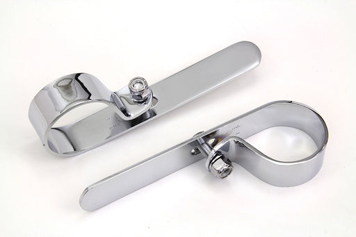 V-Twin Manufacturing Chrome 1-3/4 Exhaust "P" Clamp Set - additional view 2