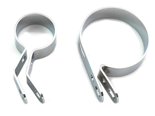 V-Twin Manufacturing Chrome Muffler Clamp Set