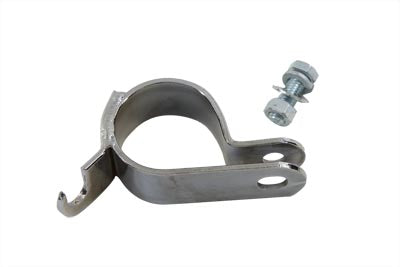 V-Twin Manufacturing Rear Crossover Pipe Clamp Chrome - additional view 2