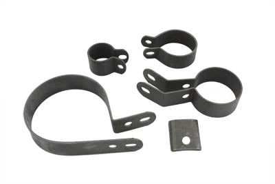 V-Twin Manufacturing Parkerized Exhaust Clamp Kit