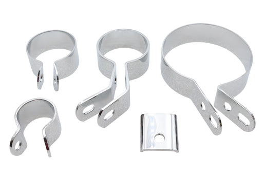 V-Twin Manufacturing Chrome Exhaust Clamp Kit