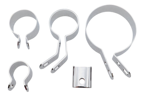V-Twin Manufacturing Chrome Exhaust Clamp Kit - additional view 2