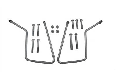 V-Twin Manufacturing Chrome Saddlebag Support Set