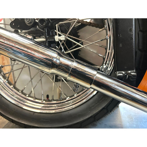 Chrome 1-3/4 Seamless Exhaust Clamp Set - V-Twin 31-9920