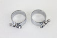 V-Twin Manufacturing Chrome 2-1/8 Wide Muffler Body and End Clamp Set - additional view 3
