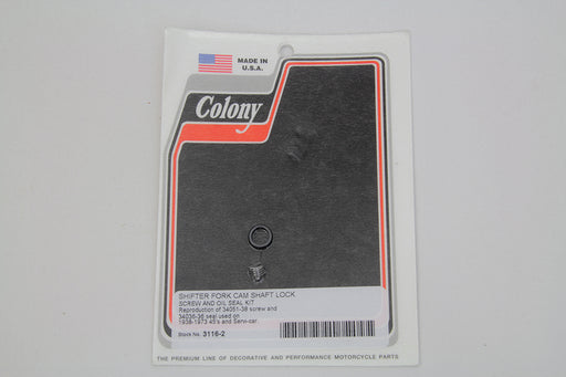 Colony Shifter Fork Cam Shaft Lock Screw and Oil Seal Kit - additional view 2