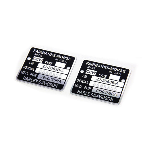 Magneto Name Tag - Volt Tech 77206 - Ironhead 1959-1970