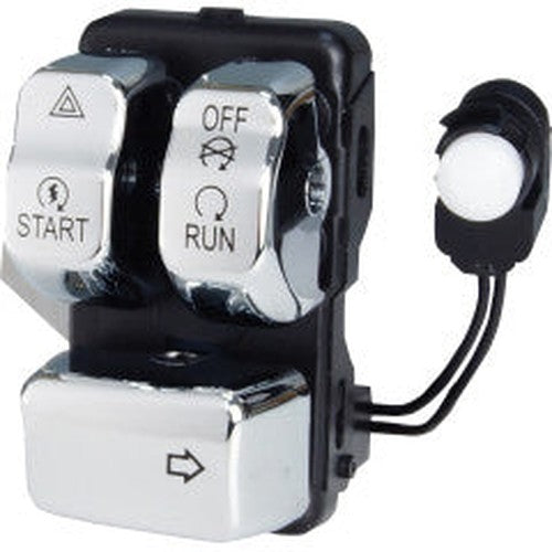 Chrome Right Side Handlebar Control Module - V-Twin 32-1646