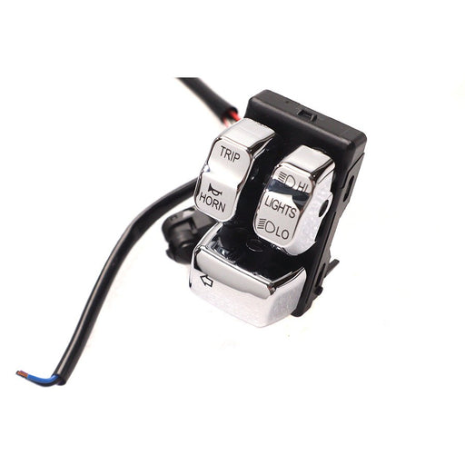 Left Side Handlebar Control Module Chrome - V-Twin 32-1648