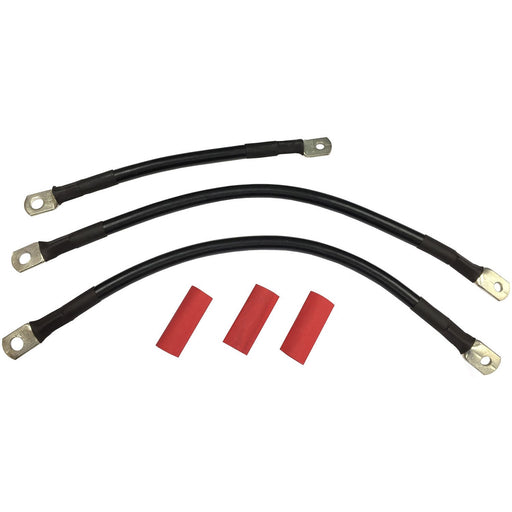 Battery Cable Set Black - V-Twin 32-1906 - Twin Cam Touring 1999-2008