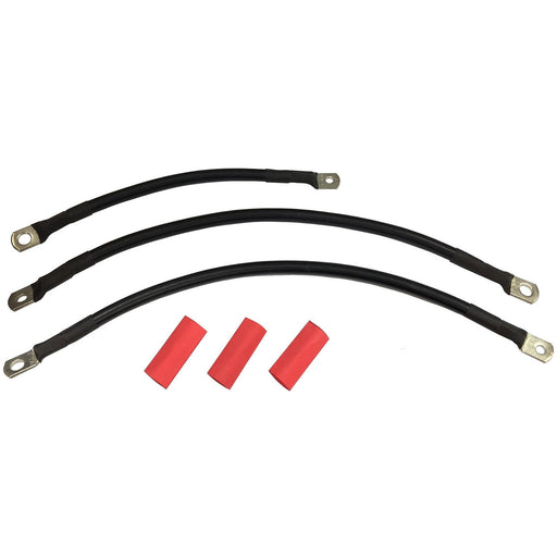 Battery Cable Set Black - V-Twin 32-1907 - Twin Cam Dyna 1999-2009