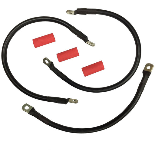 Battery Cable Set Black - V-Twin 32-1910 - Big Twin 1982-1988