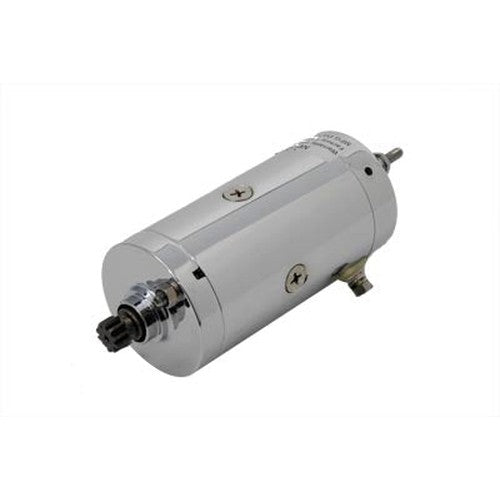 Prestolite Chrome Starter Motor - Volt Tech PH125-HD09-C - OEM 31458-66A - Ironhead 1966-1981