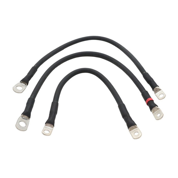 Ultima Premium Battery Cable Set Black - Ultima 18-702 - Big Twin 1980-1988