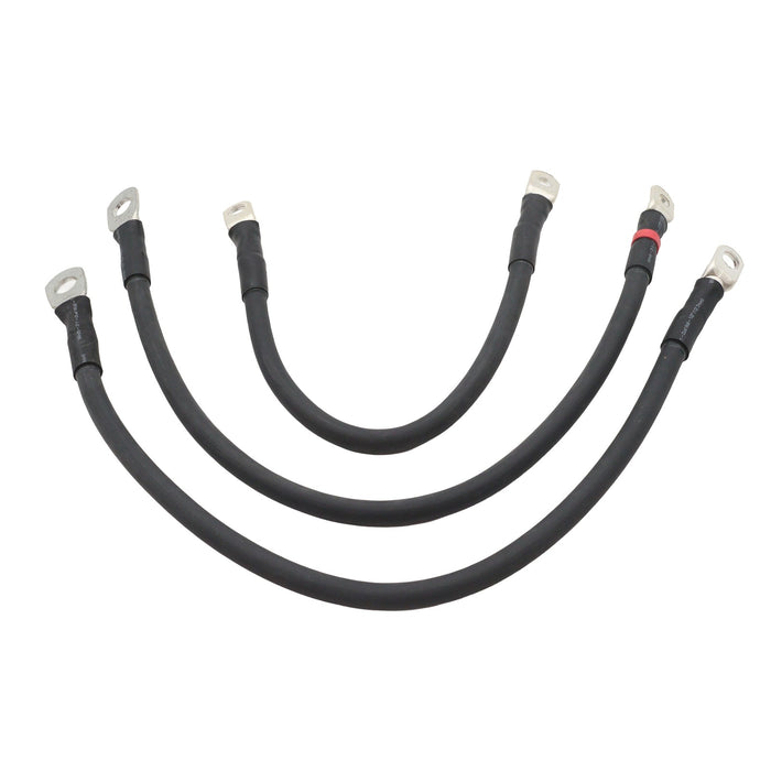 Ultima Premium Battery Cable Set Black - Ultima 18-702 - Big Twin 1980-1988
