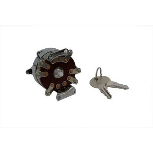 Stainless Steel Electronic Ignition Switch - Volt Tech 21-0202AES - OEM 71501-73 - Big Twin 1973-1995