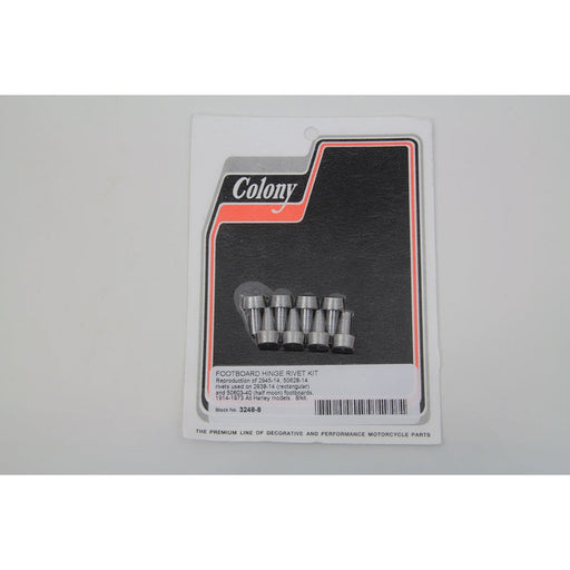 Footboard Hinge Rivet Kit - V-Twin 3248-8