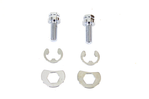 Colony Exhaust Pipe Locking Bolt Mounting Kit Chrome