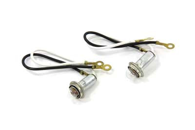 Wyatt Gatling Insulated Type Indicator Lamp Socket with Bulb