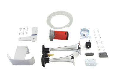 V-Twin Manufacturing Chrome Universal Air Horn Kit
