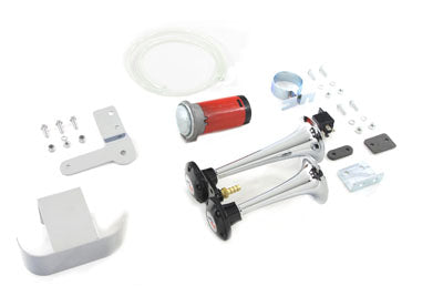 V-Twin Manufacturing Chrome Universal Air Horn Kit - additional view 2