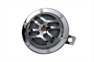 Wyatt Gatling Round Horn 12 Volt Chrome 4",Y