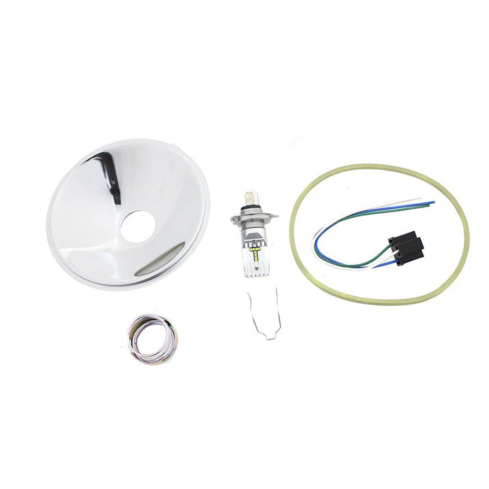 Spring Fork LED 6 Volt Headlamp Insert - V-Twin 33-1668