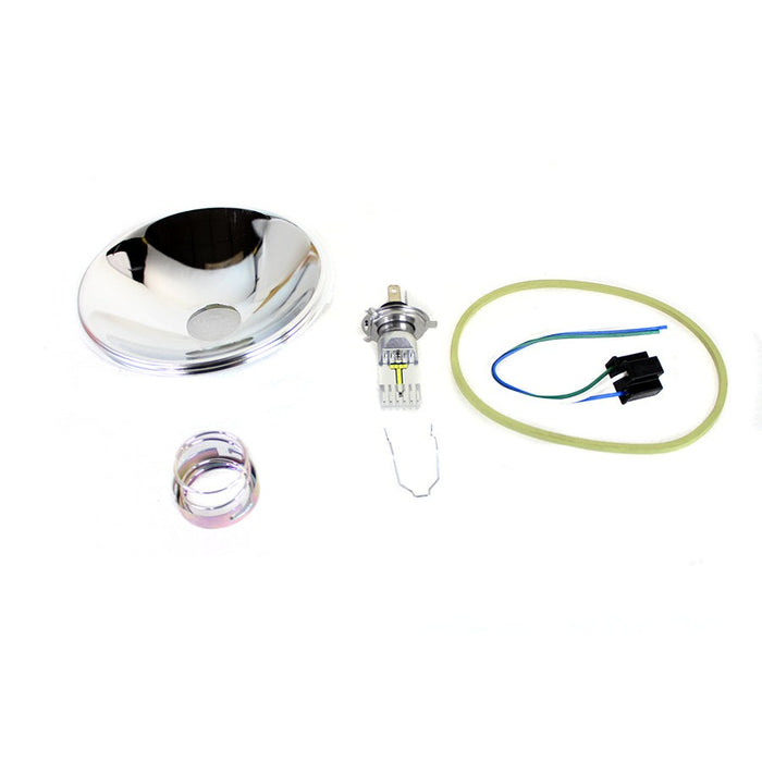 Spring Fork LED 6 Volt Headlamp Insert - V-Twin 33-1668