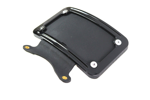 V-Twin Manufacturing Curved License Plate Frame Black - additional view 2