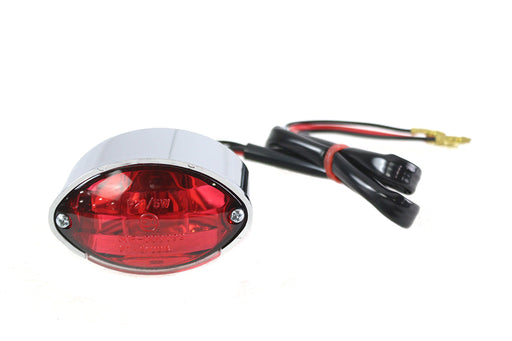 V-Twin Manufacturing Micro Oval Tail Lamp Chrome