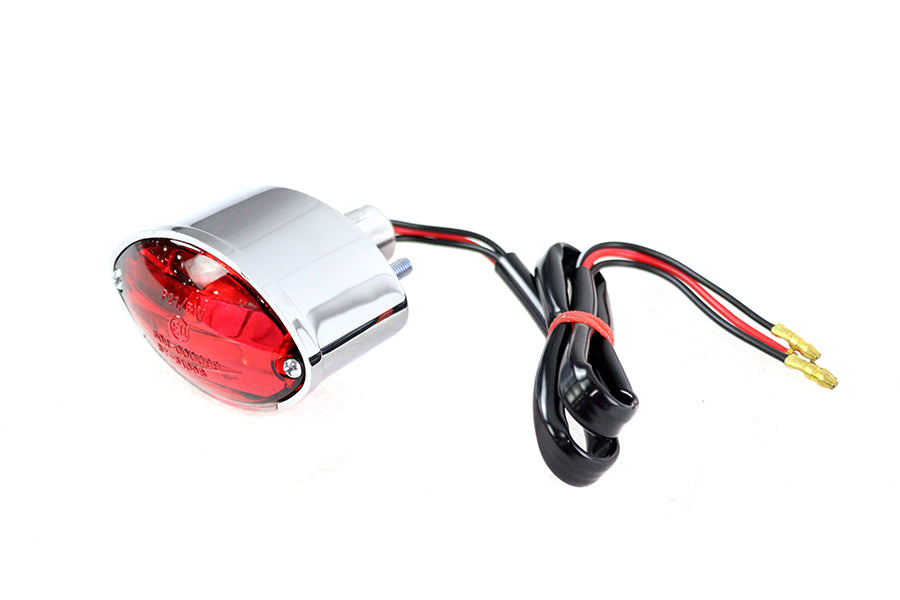 V-Twin Manufacturing Micro Oval Tail Lamp Chrome - additional view 2