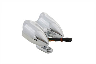 Wyatt Gatling Chrome Oval Tail Lamp Assembly Red LED - additional view 3