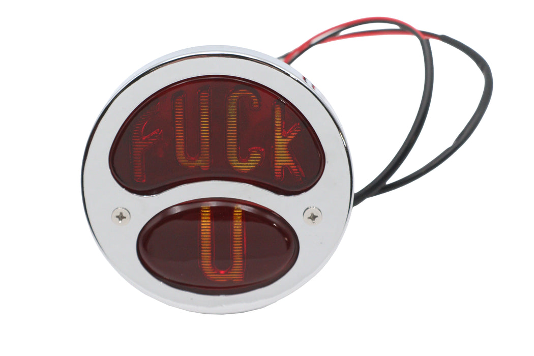 V-Twin Manufacturing Fcuk U Tail Lamp Assembly Chrome