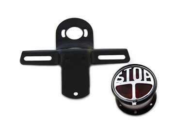 V-Twin Manufacturing Chrome Tail Lamp Kit Round Style