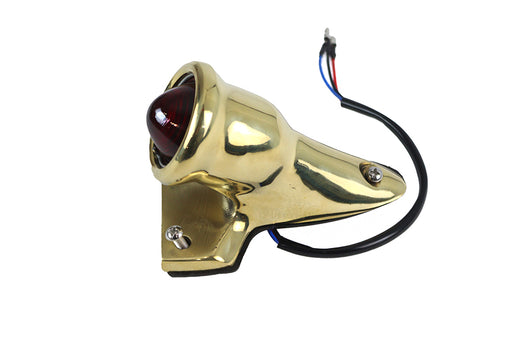V-Twin Manufacturing Crocker Style LED Tail Lamp Brass
