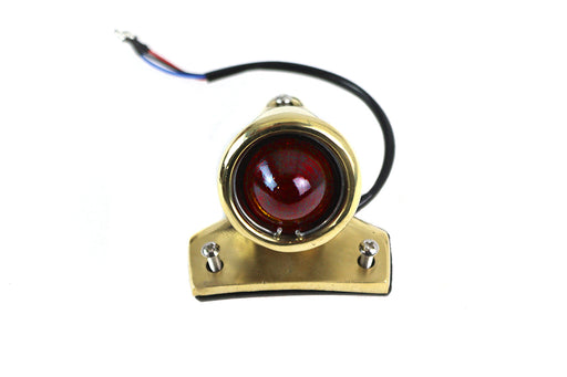 V-Twin Manufacturing Crocker Style LED Tail Lamp Brass - additional view 2