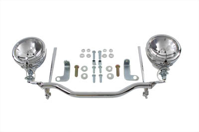 V-Twin Manufacturing Chrome Spotlamp Kit