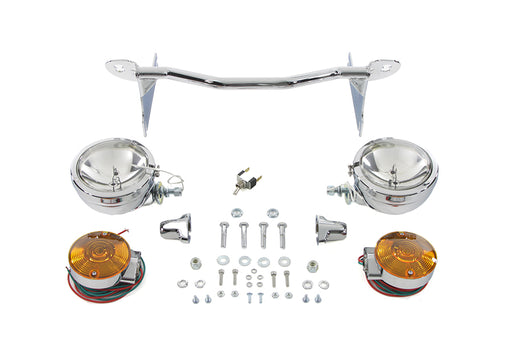V-Twin Manufacturing Chrome Spotlamp Kit