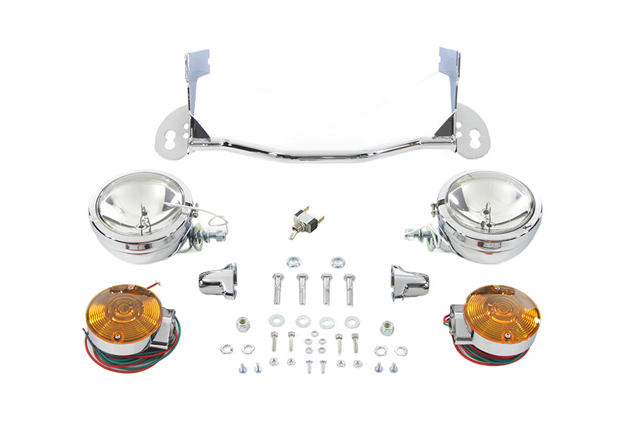V-Twin Manufacturing Chrome Spotlamp Kit - additional view 2