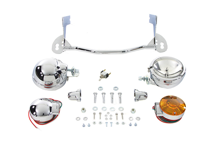 V-Twin Manufacturing Chrome Spotlamp Kit - additional view 3