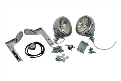 V-Twin Manufacturing Clear Pursuit Spotlamp Kit - additional view 2