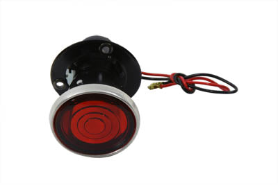 Wyatt Gatling Replica P&H 2 Round Tail Lamp with Bulb Black