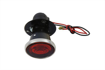 Wyatt Gatling Replica P&H 2 Round Tail Lamp with Bulb Black - additional view 2