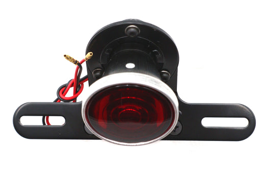 V-Twin Manufacturing 2 Round Vintage Tail Lamp Black - additional view 2
