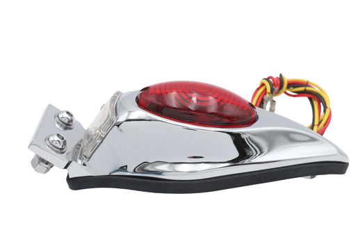 Wyatt Gatling Chrome Teardrop Bulb Tail Lamp Assembly with Red Lens - additional view 2