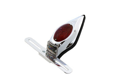 Wyatt Gatling Chrome Teardrop LED Tail Lamp Assembly with Red Lens - additional view 2