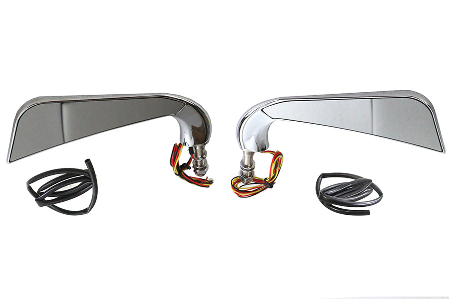 Wyatt Gatling Evil Eye Mirror Set with Billet Stems